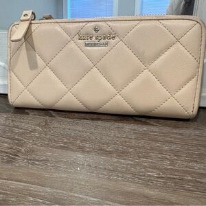 Kate Spade Cream Quilted Wallet
